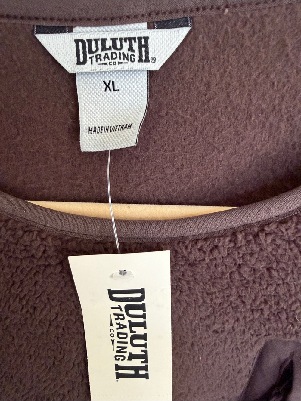 Duluth Trading Softmore Fleece Crewneck Pullover Espresso XL NWT - Picture 2 of 8